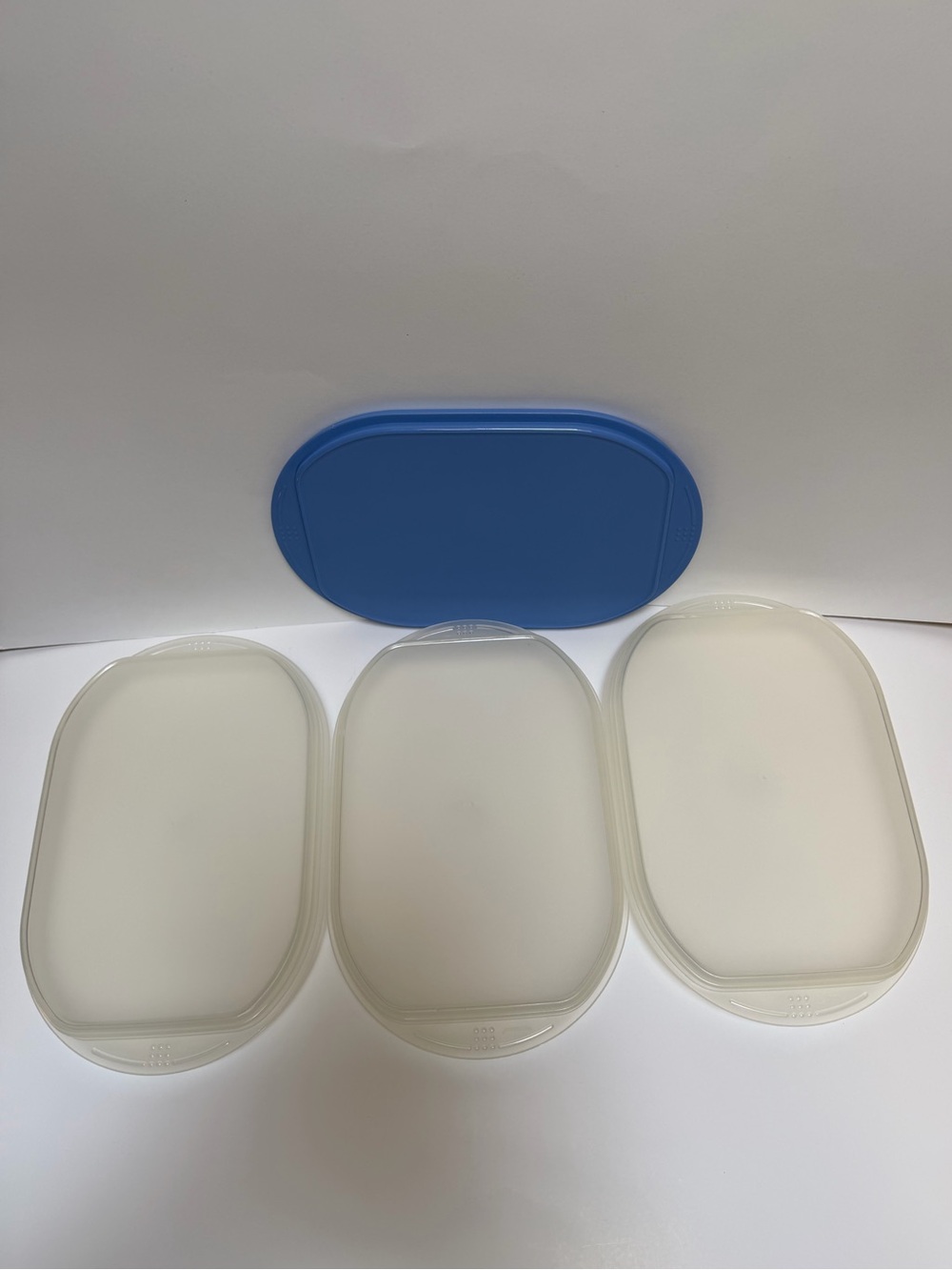 Tupperware Stackable Food Containers with Blue Lid - Picture 9 of 15